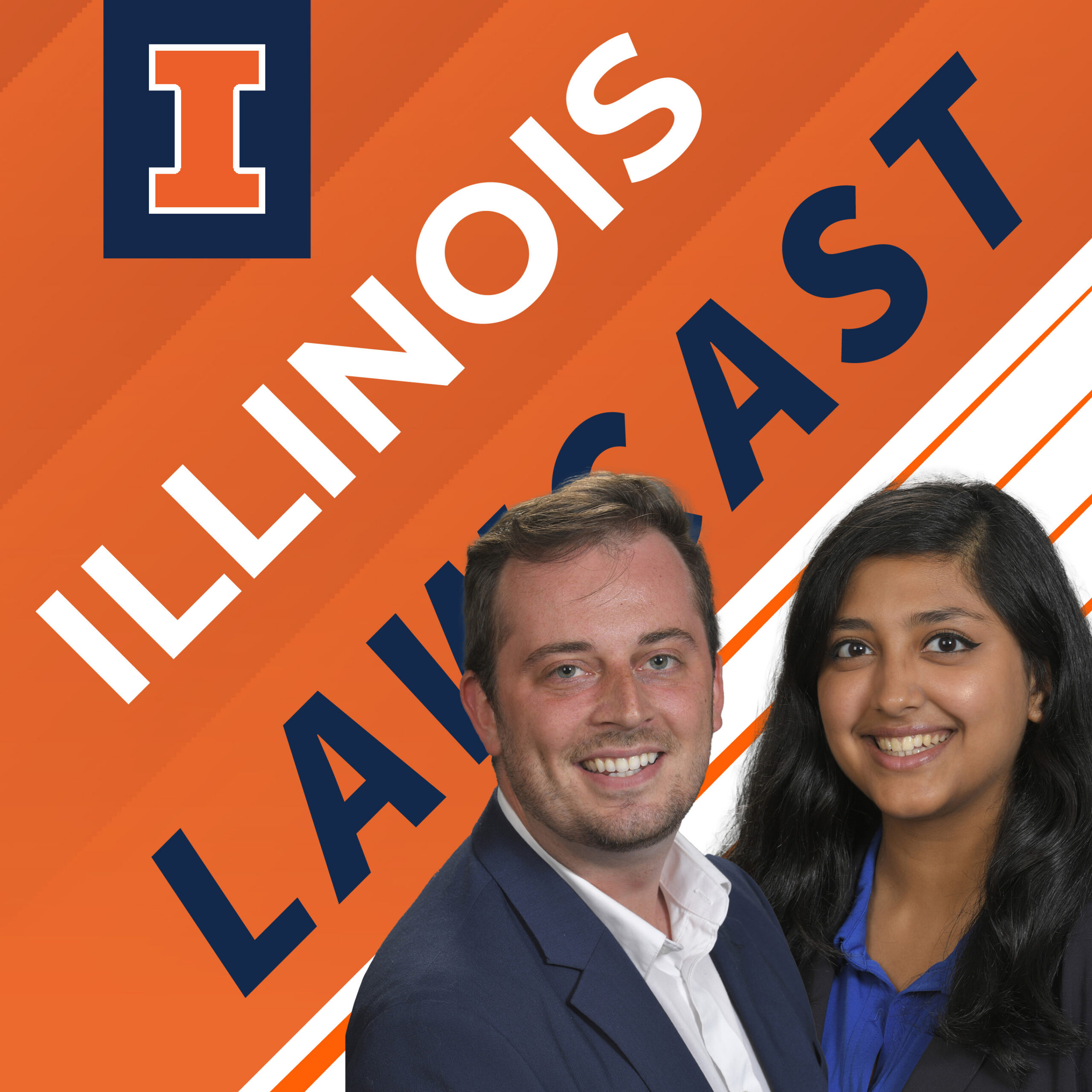 Illinois LawCast cover with portrait of Bobby Mannis and Vindy Murthy